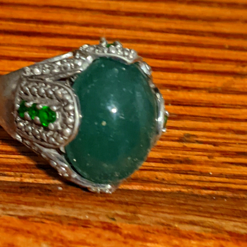 Jade 925 ring